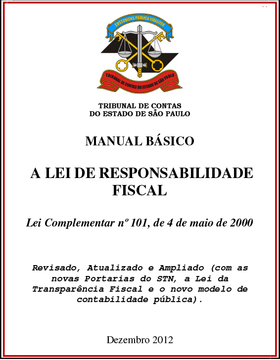 Manual Básico Lei de Responsabilidade Fiscal Tribunal de Contas do